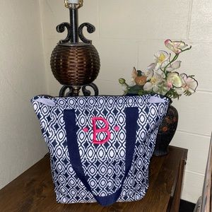 Thirty One Embroidered “B” Organizing Tote